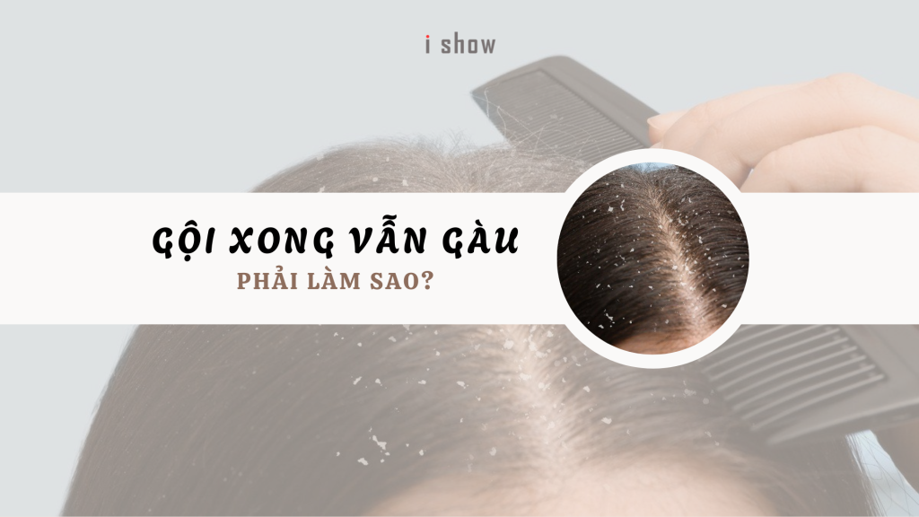 gàu, gội xong vẫn gàu, gàu ngứa, trị gàu