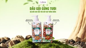 dầu gội gừng ishow, dầu gội gừng tươi, dầu gội gừng, chăm sóc tóc, kích mọc tóc