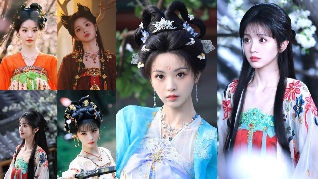 Điền Hi Vi tóc dày tự nhiên tóc cổ trang Từ khóa phụ: công chúa showbiz bí quyết chăm sóc tóc tóc không cần tóc giả mái tóc bồng bềnh tạo kiểu tóc cổ trang